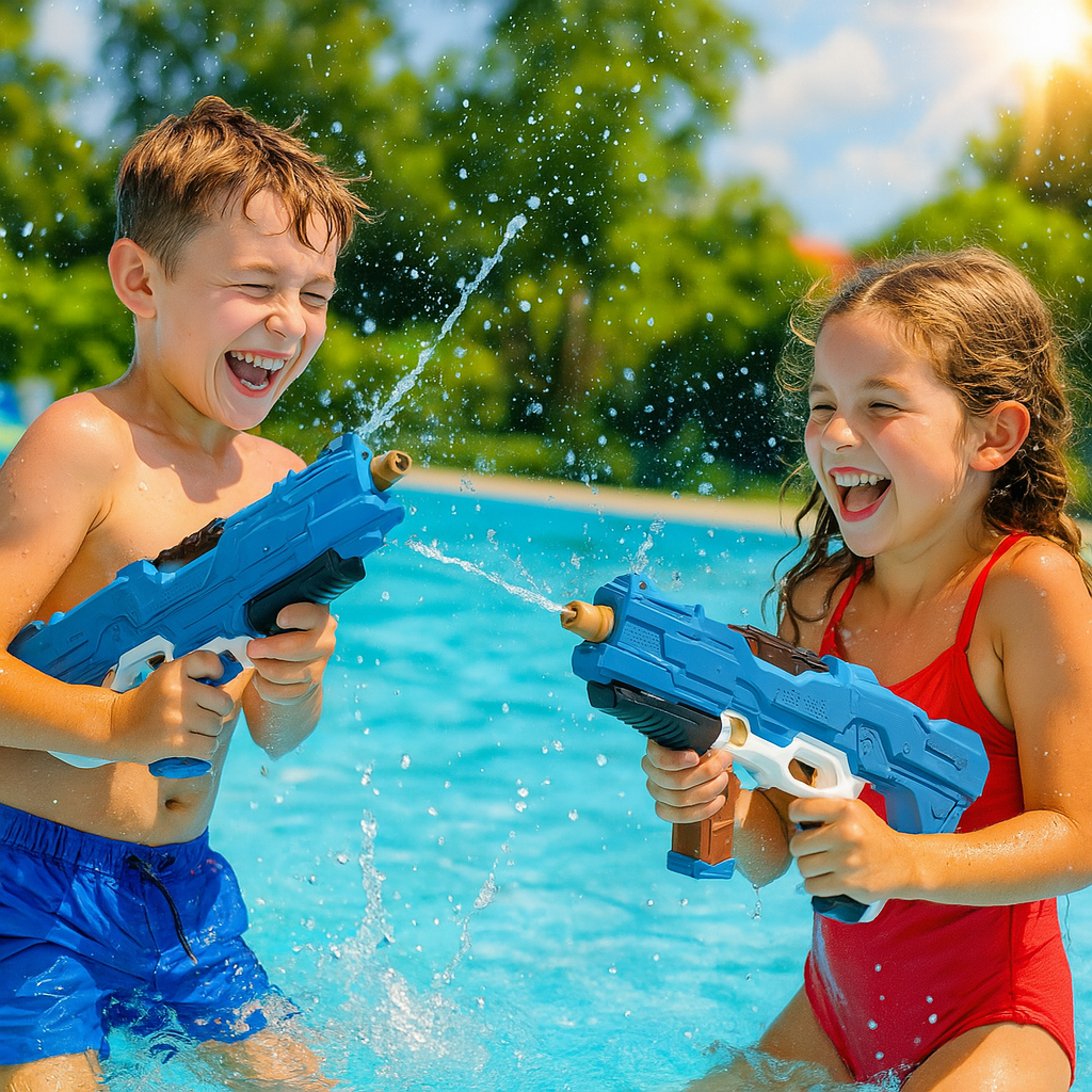 Automatisch Waterpistool met Vizier Blauw - Elektrisch Waterpistool - Watergeweer - Super Soaker - Watergun
