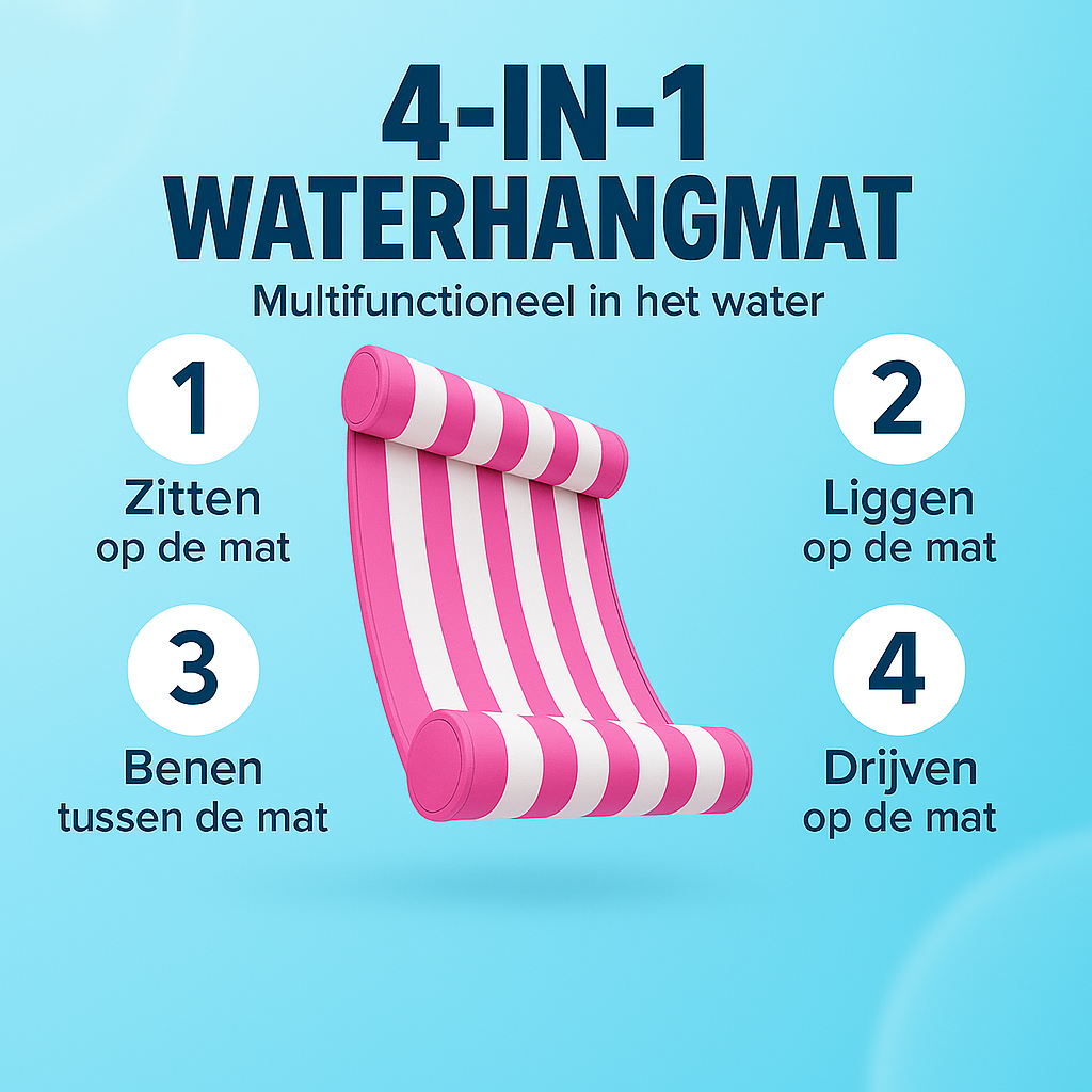 Waterhangmat - Twee Zijden - Luxe Waterhangmat- Roze