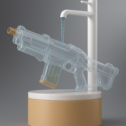 Automatisch Waterpistool met Vizier Blauw - Elektrisch Waterpistool - Watergeweer - Super Soaker - Watergun