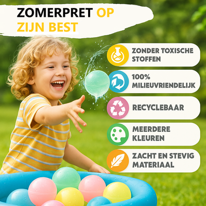 6x Waterballonnen - Herbruikbare Waterballonnen - Zelfsluitende Waterballonnen - Navulbaar - Waterspeelgoed - Waterspeelgoed voor Buiten - Speelgoed - Duurzaam - 6 Stuks