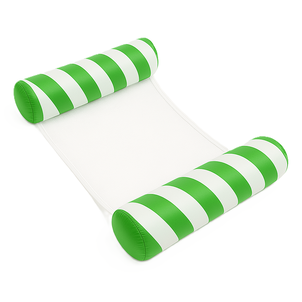Waterhangmat - Twee Zijden - Diagonale Streep - Groen
