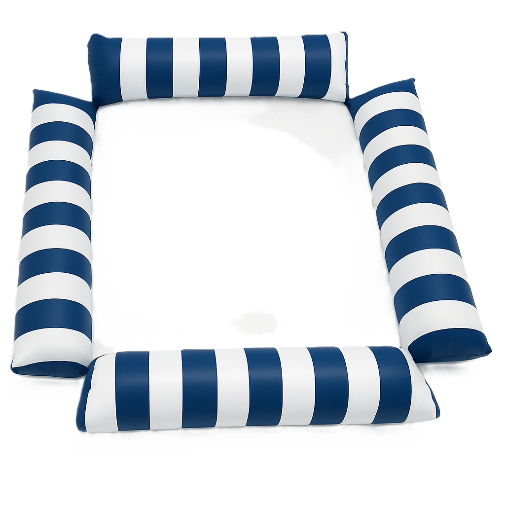 Waterhangmat - Vier Zijden - Streep - Donkerblauw