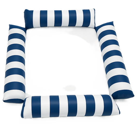 Waterhangmat - Vier Zijden - Streep - Donkerblauw