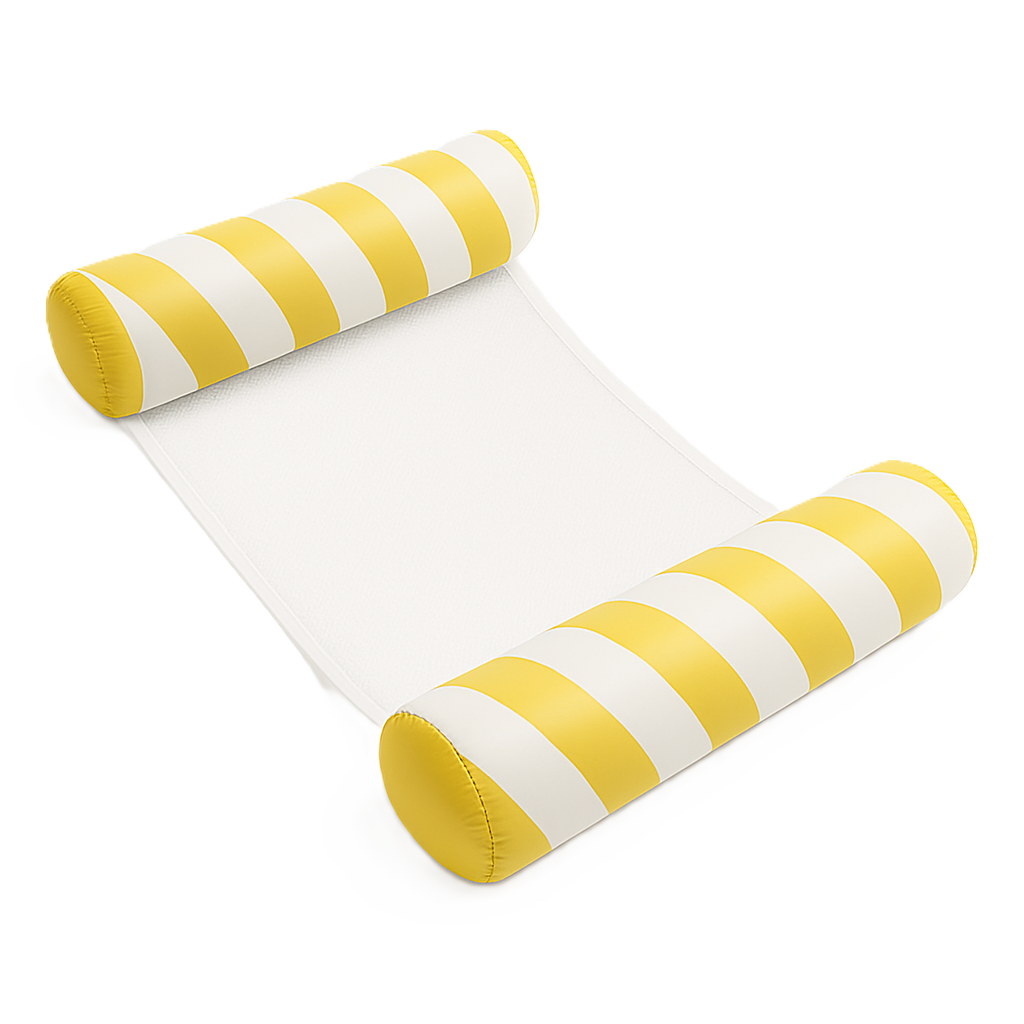 Waterhangmat - Twee Zijden - Diagonale Streep - Geel