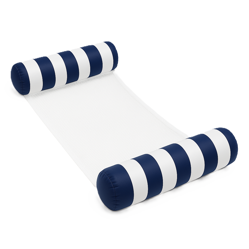 Waterhangmat - Twee Zijden - Streep - Donkerblauw