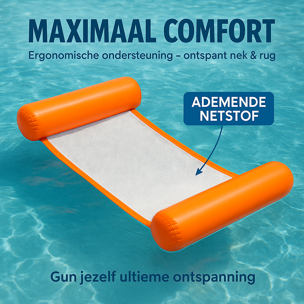 Waterhangmat - Twee Zijden - Effen - Oranje