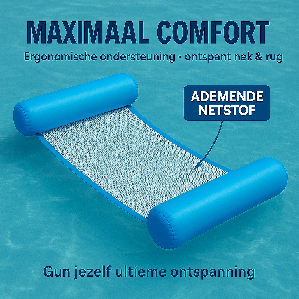 Waterhangmat - Twee Zijden - Effen - Lichtblauw
