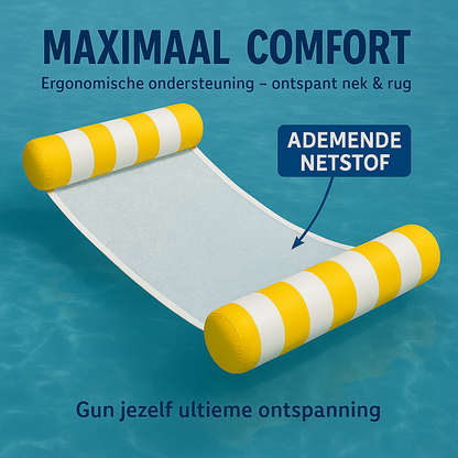 Waterhangmat - Twee Zijden - Streep - Geel