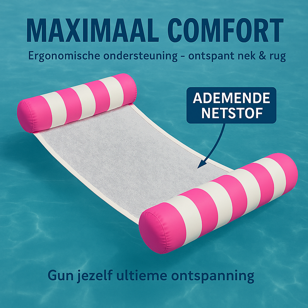 Waterhangmat - Twee Zijden - Streep - Roze