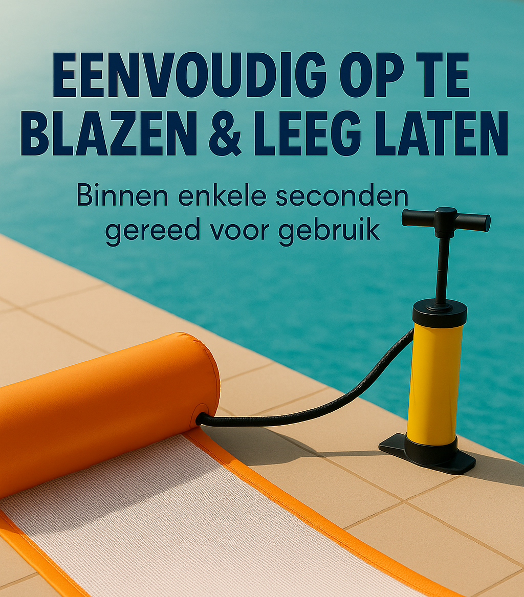 Waterhangmat - Twee Zijden - Effen - Oranje
