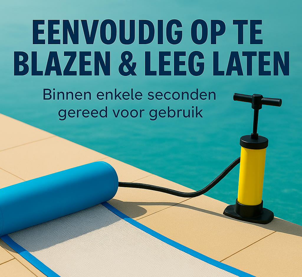 Waterhangmat - Twee Zijden - Effen - Lichtblauw
