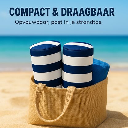 Waterhangmat - Drie Zijden - Streep - Donkerblauw