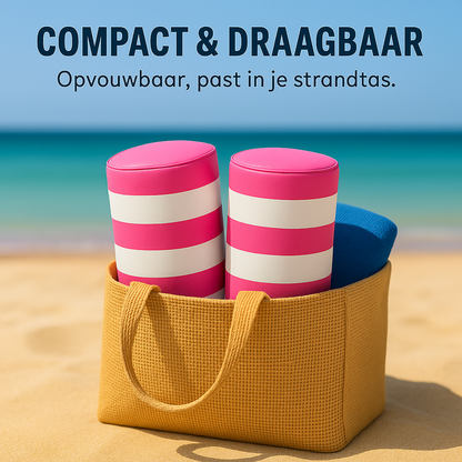 Waterhangmat - Drie Zijden - Streep - Roze