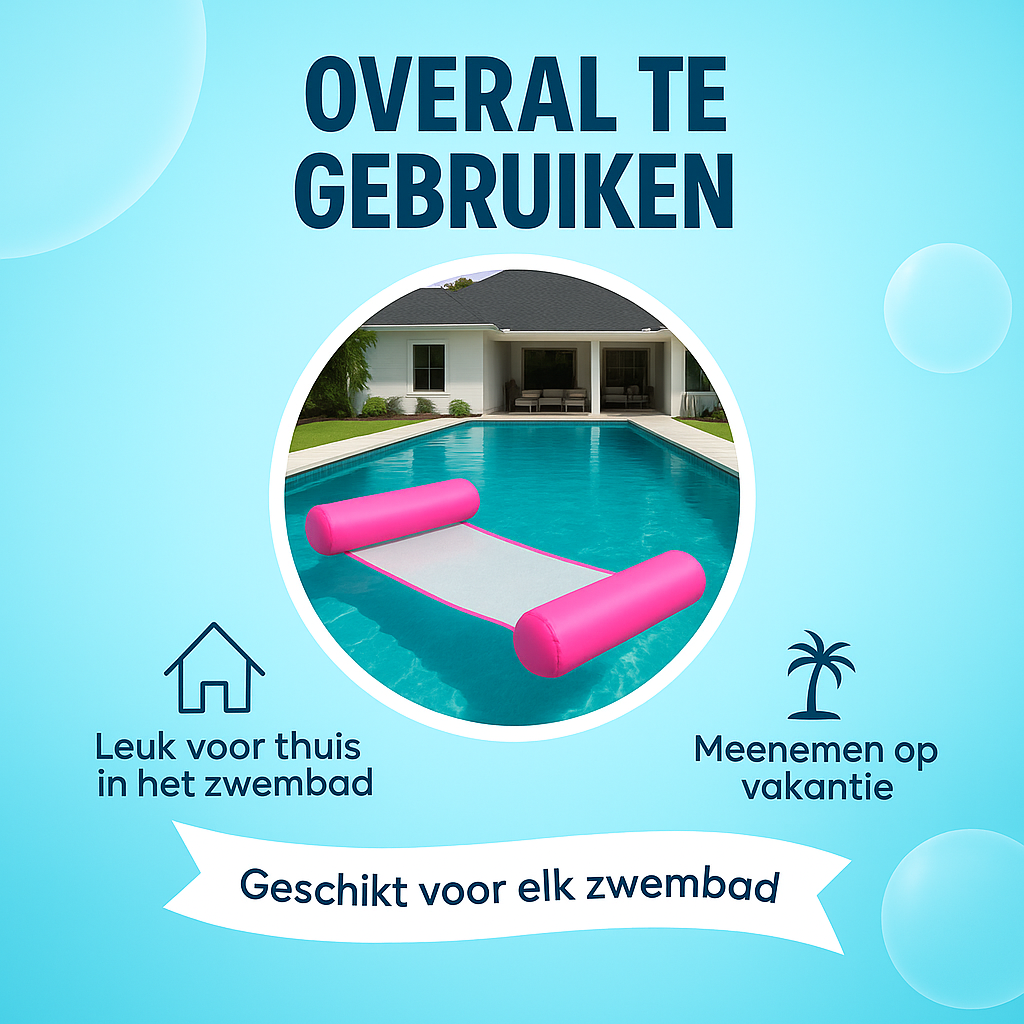 Waterhangmat - Twee Zijden - Effen - Roze