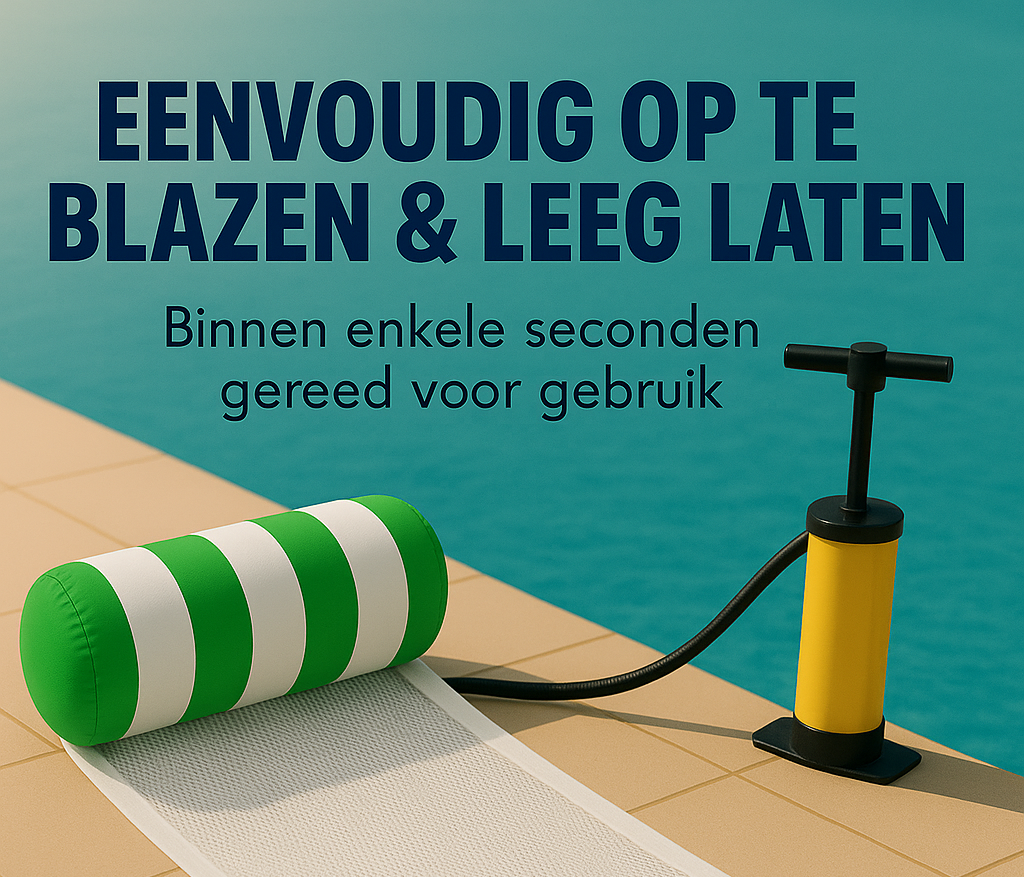 Waterhangmat - Twee Zijden - Streep - Groen