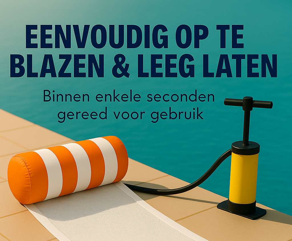 Waterhangmat - Twee Zijden - Streep - Oranje