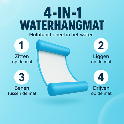 Waterhangmat - Twee Zijden - Effen - Lichtblauw