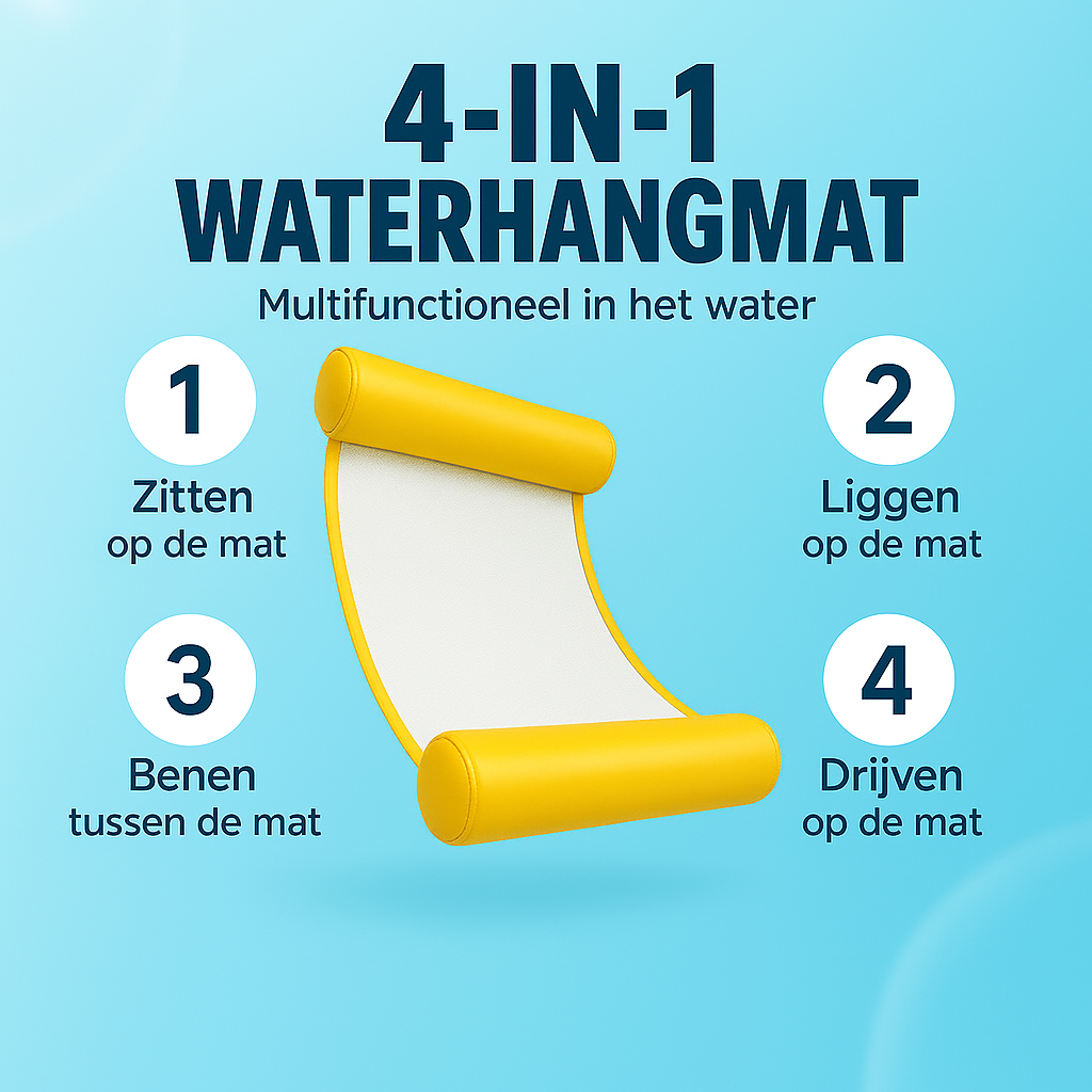 Waterhangmat - Twee Zijden - Effen - Geel