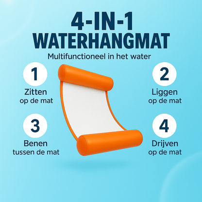 Waterhangmat - Twee Zijden - Effen - Oranje