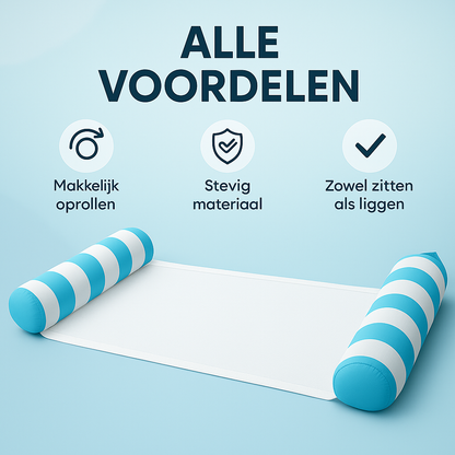 Waterhangmat - Twee Zijden - Streep - Lichtblauw