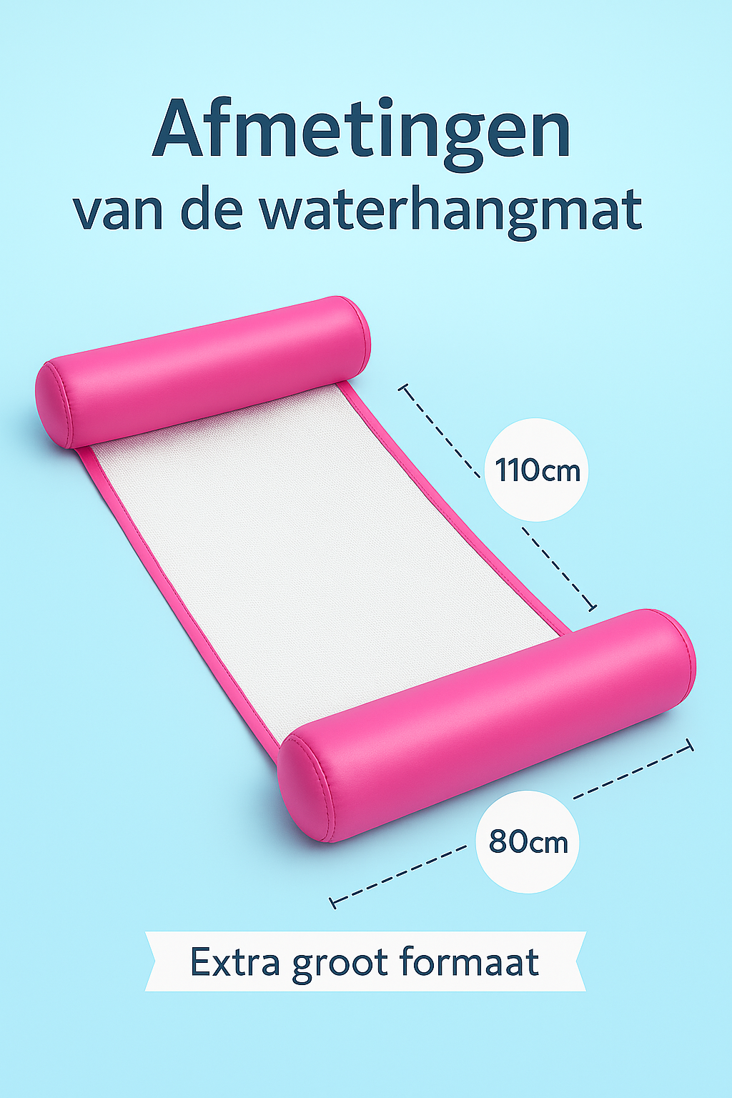 Waterhangmat - Twee Zijden - Effen - Roze