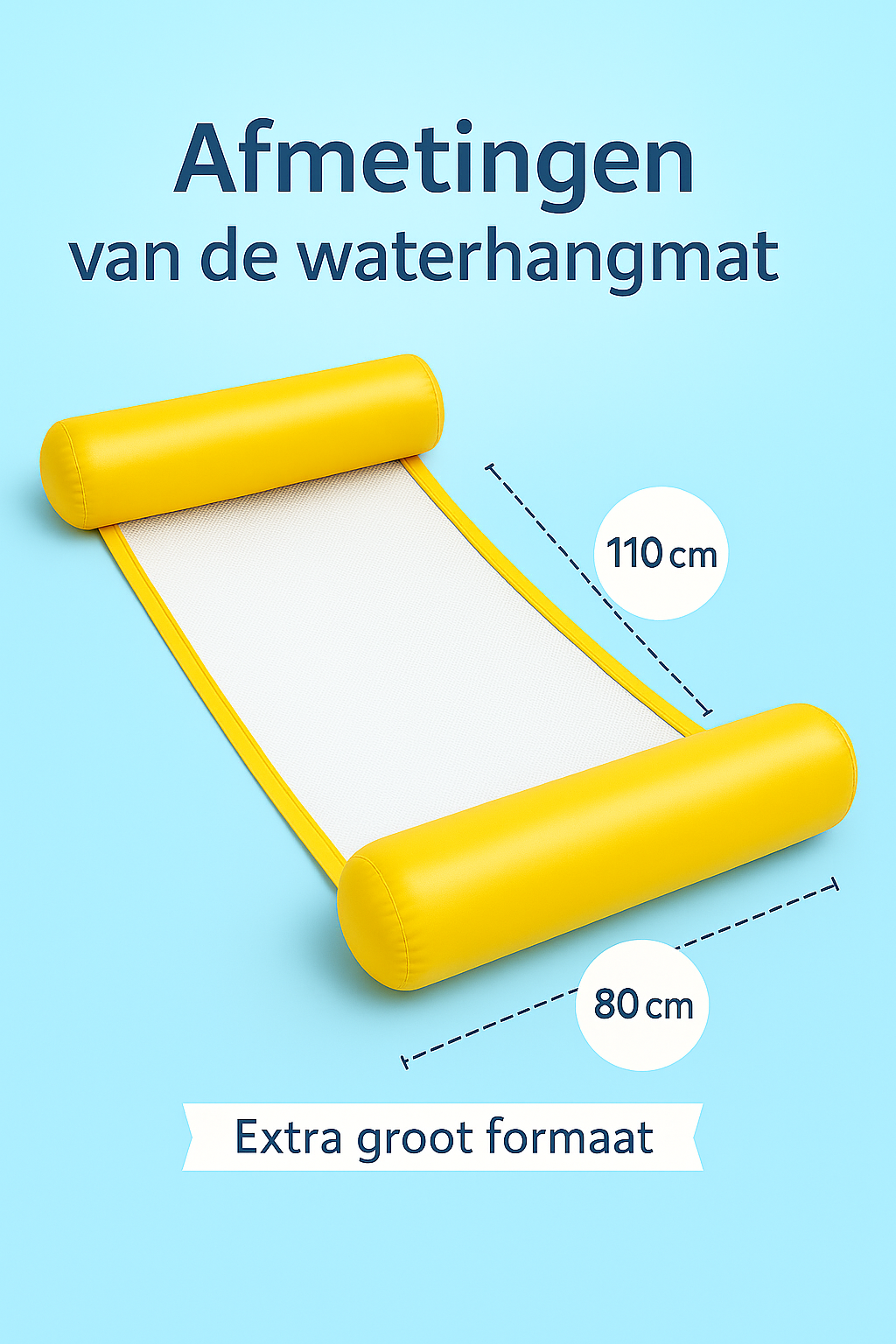 Waterhangmat - Twee Zijden - Effen - Geel