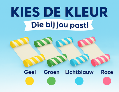 Waterhangmat - Twee Zijden - Diagonale Streep - Geel