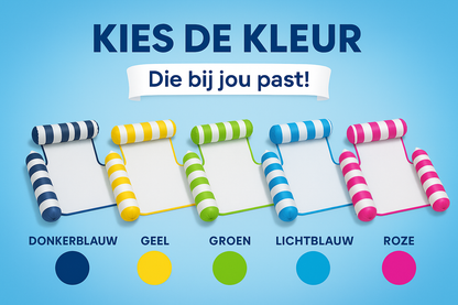 Waterhangmat - Drie Zijden - Streep - Geel