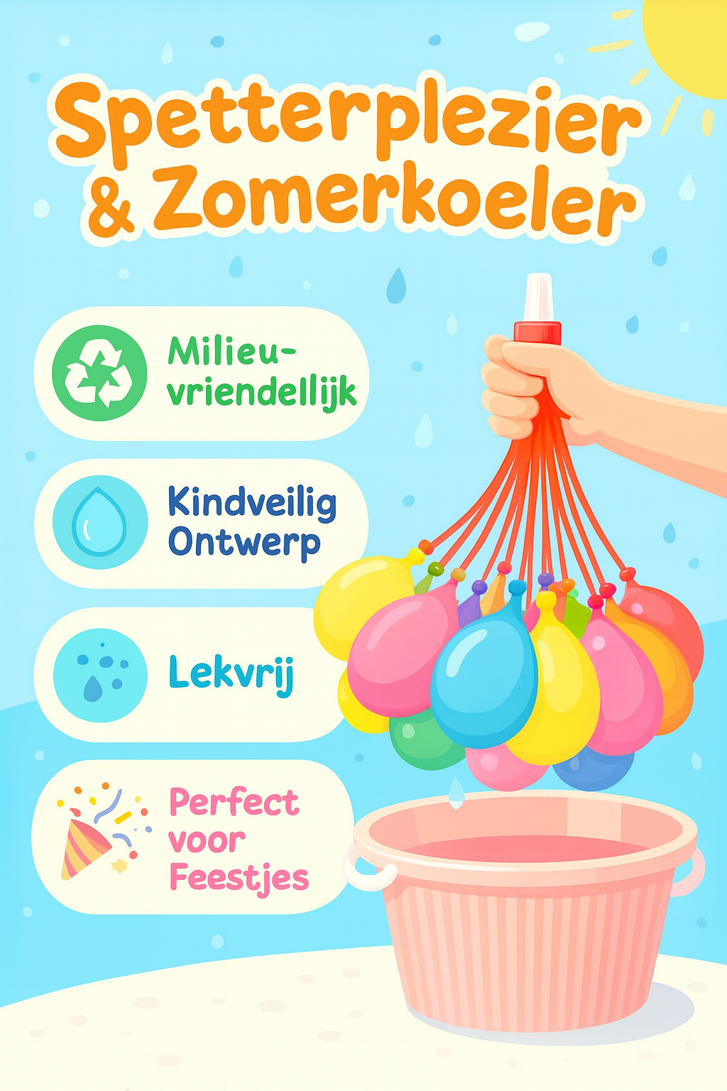 Waterballonnen - Zelfsluitende Waterballonnen - Waterspeelgoed - Waterspeelgoed voor Buiten - Speelgoed - Duurzaam - 333 Stuks