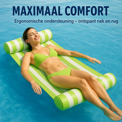 Waterhangmat - Twee Zijden - Luxe Waterhangmat- Groen