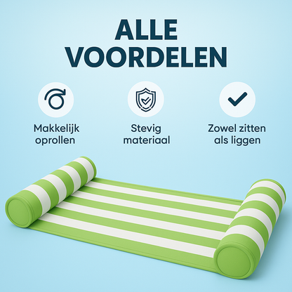 Waterhangmat - Twee Zijden - Luxe Waterhangmat- Groen