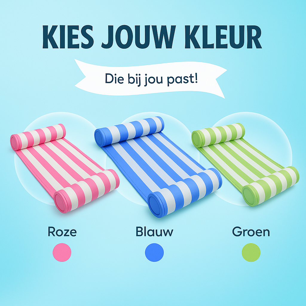 Waterhangmat - Twee Zijden - Luxe Waterhangmat- Roze