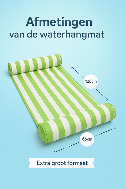 Waterhangmat - Twee Zijden - Luxe Waterhangmat- Groen