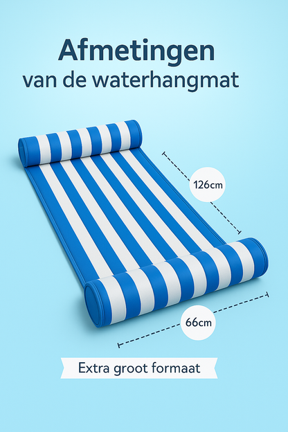 Waterhangmat - Twee Zijden - Luxe Waterhangmat- Blauw