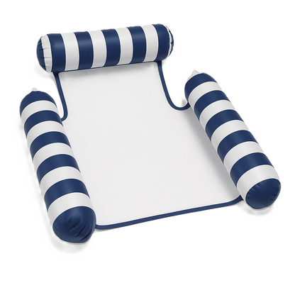 Waterhangmat - Drie Zijden - Streep - Donkerblauw