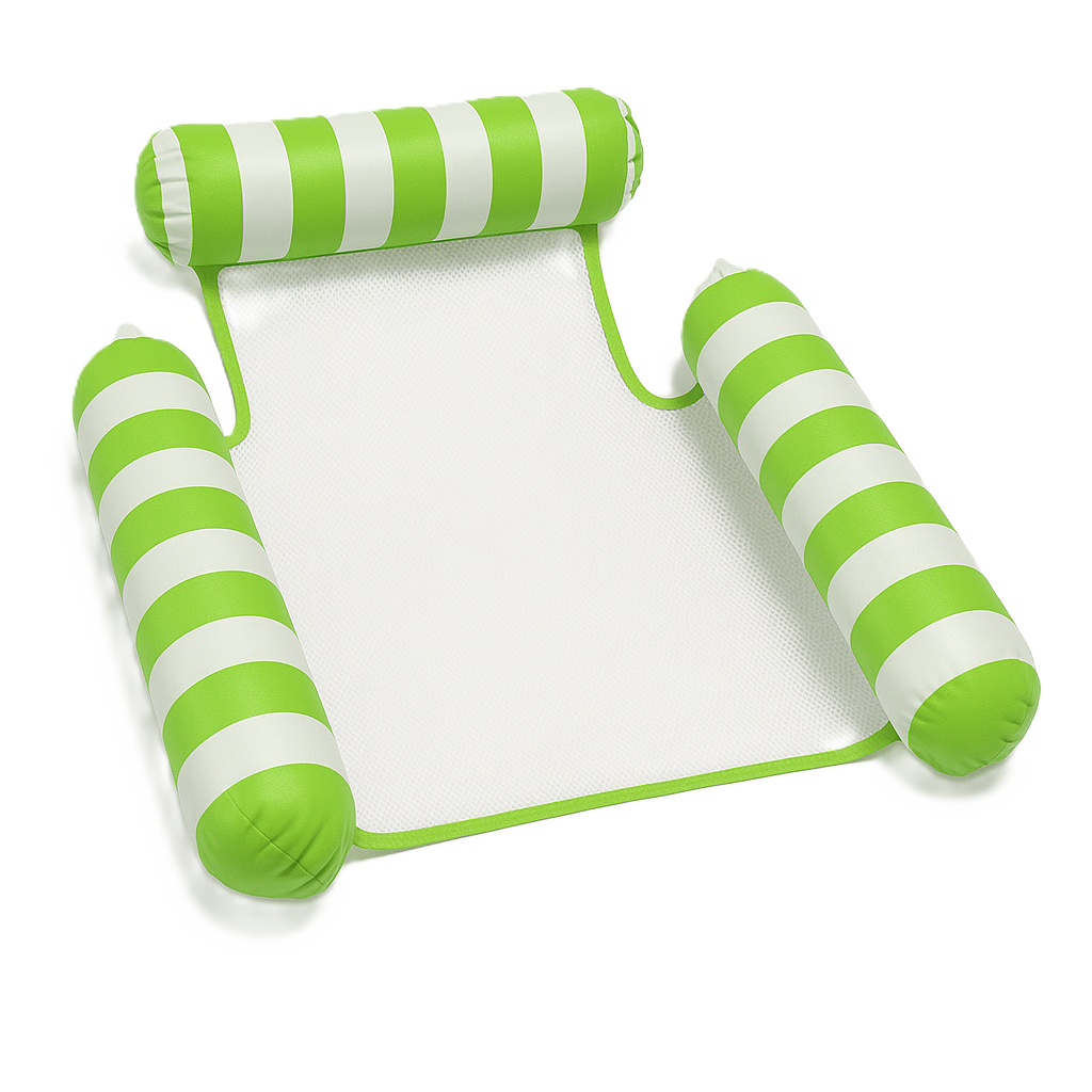 Waterhangmat - Drie Zijden - Streep - Groen