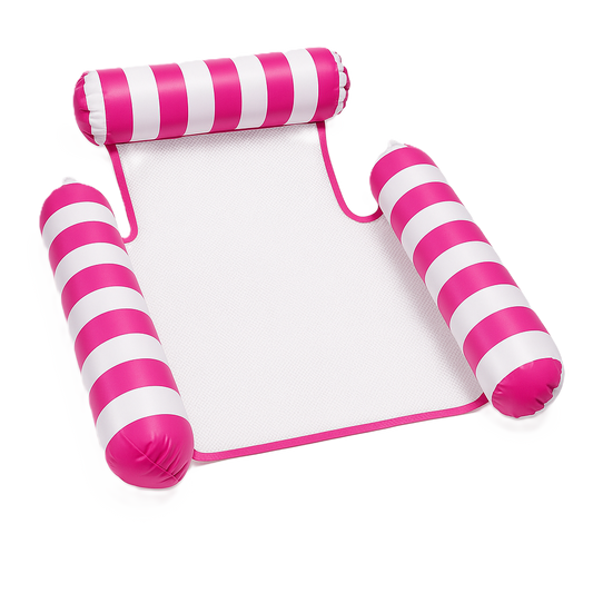 Waterhangmat - Drie Zijden - Streep - Roze